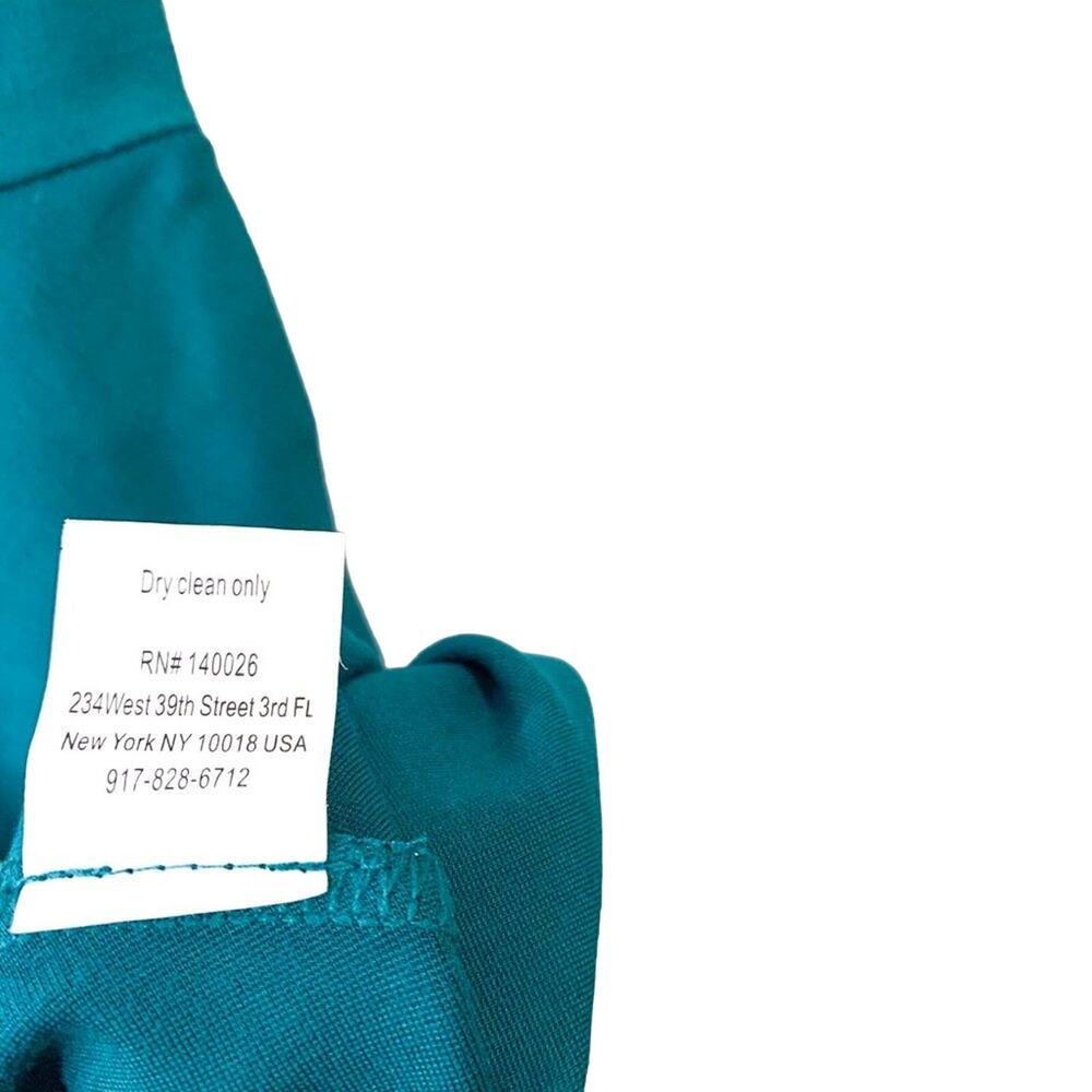 Parker Lacey Pin Tuck Fit and Flare Sleeveless Dress Alpine Teal Green Small - Picture 12 of 14